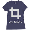 oh crop Ladies Fitted T-Shirt