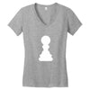 Chess King and Pawn Women's V-Neck T-Shirt