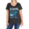 fishing isn't for everyone Ladies Curvy T-Shirt