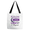 i love someone with pancreatic cancer to the moon &amp; back to infınıty Tote Bags
