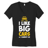 i like big monster cars Women's V-Neck T-Shirt