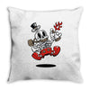 modern hero Throw Pillow