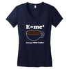 M=Mc2 Energy=Milk X Coffee Women's V-Neck T-Shirt