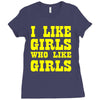 i like girls who like girls Ladies Fitted T-Shirt