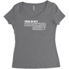 my drinking shirt funny Women's Triblend Scoop T-shirt