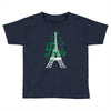 paris script eiffel tower french france Toddler T-shirt