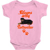 Sleeps With Rottweiler Baby Onesie
