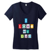 I Love my Dad Women's V-Neck T-Shirt
