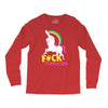 gay pride f#ck younicorn funny rude unicorn Long Sleeve Shirts