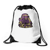 traveling wonderland Drawstring Bags