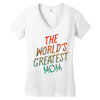 The World's Greatest Mom Women's V-Neck T-Shirt