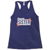 blessed sister with flower white color Racerback Tank