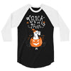 trick or treat 3/4 Sleeve Shirt