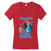 grandpa of the birthday girl Women's V-Neck T-Shirt