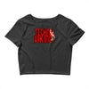 funny techno viking 3, ideal birthday present or gift Crop Top