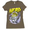 astronaute nerd Ladies Fitted T-Shirt