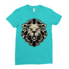 lion head Ladies Fitted T-Shirt