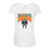 Doom With Mask Maternity Scoop Neck T-shirt