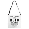 want a better texas black Adjustable Strap Totes