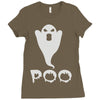 ghost poo Ladies Fitted T-Shirt