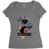 who loves doberman Women's Triblend Scoop T-shirt