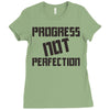 progress not perfection Ladies Fitted T-Shirt