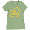 duck quack Ladies Fitted T-Shirt