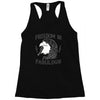 freedom is fabulous Racerback Tank