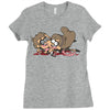 zombies!! Ladies Fitted T-Shirt