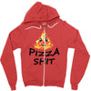 pizza shit Zipper Hoodie