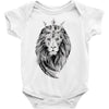 lion with crown Baby Bodysuit