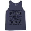 legends were born in october genuıne 1996 qualıty one kind of aged l Tank Top