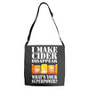 funny i make cider disappear, ideal gift or birthday present. Adjustable Strap Totes