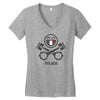 pistonheads phlm16 smiley Women's V-Neck T-Shirt