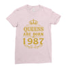 queens are born in 1987 Ladies Fitted T-Shirt