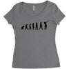 evolution fortnite Women's Triblend Scoop T-shirt