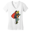 inside a mushroom Women's V-Neck T-Shirt