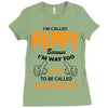 I'm Called Pappy  Because  I'm Way Too Cool To Be Called Grandfather Ladies Fitted T-Shirt