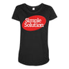 simpe solution Maternity Scoop Neck T-shirt