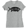 evolve t shirt small funny evolution science atheist darwin atheism fi Ladies Fitted T-Shirt