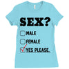 Sex Yes Please Ladies Fitted T-Shirt