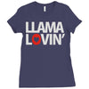 llama lovin' lover Ladies Fitted T-Shirt