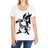 black rabbit Ladies Curvy T-Shirt