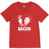 love bacont fun ny V-Neck Tee