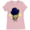 thug skull. Ladies Fitted T-Shirt