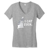 i cat even Women's V-Neck T-Shirt