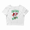 Grandma Shark -Shark Do Do Do Crop Top