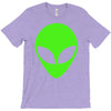 uomo alieno ufo stampa verde fluo divertente mitiche T-Shirt