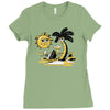 bummer summer Ladies Fitted T-Shirt
