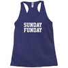 sunday funday party funny tee Racerback Tank